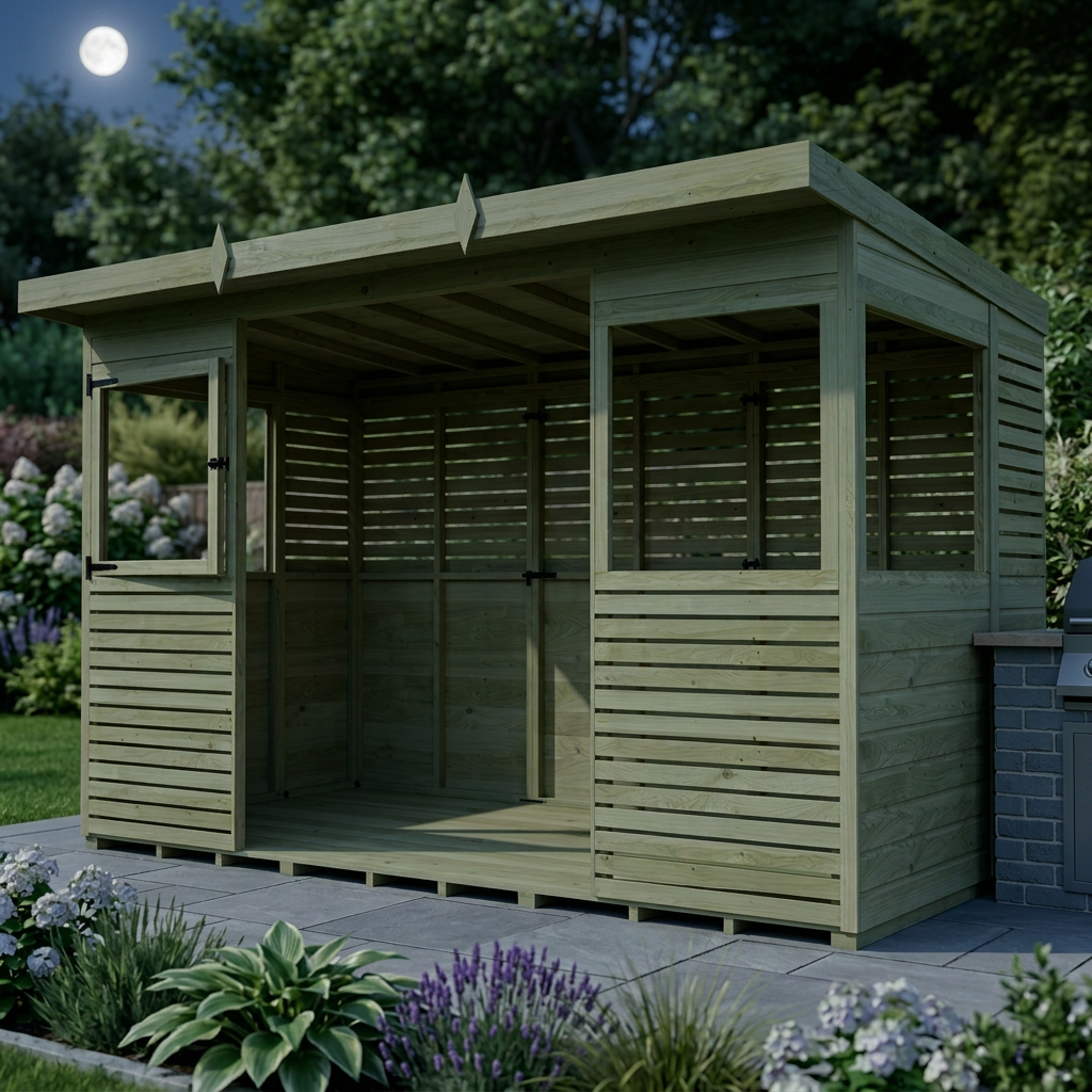 12 x 6 BBQ/Outdoor Kitchen Shelter