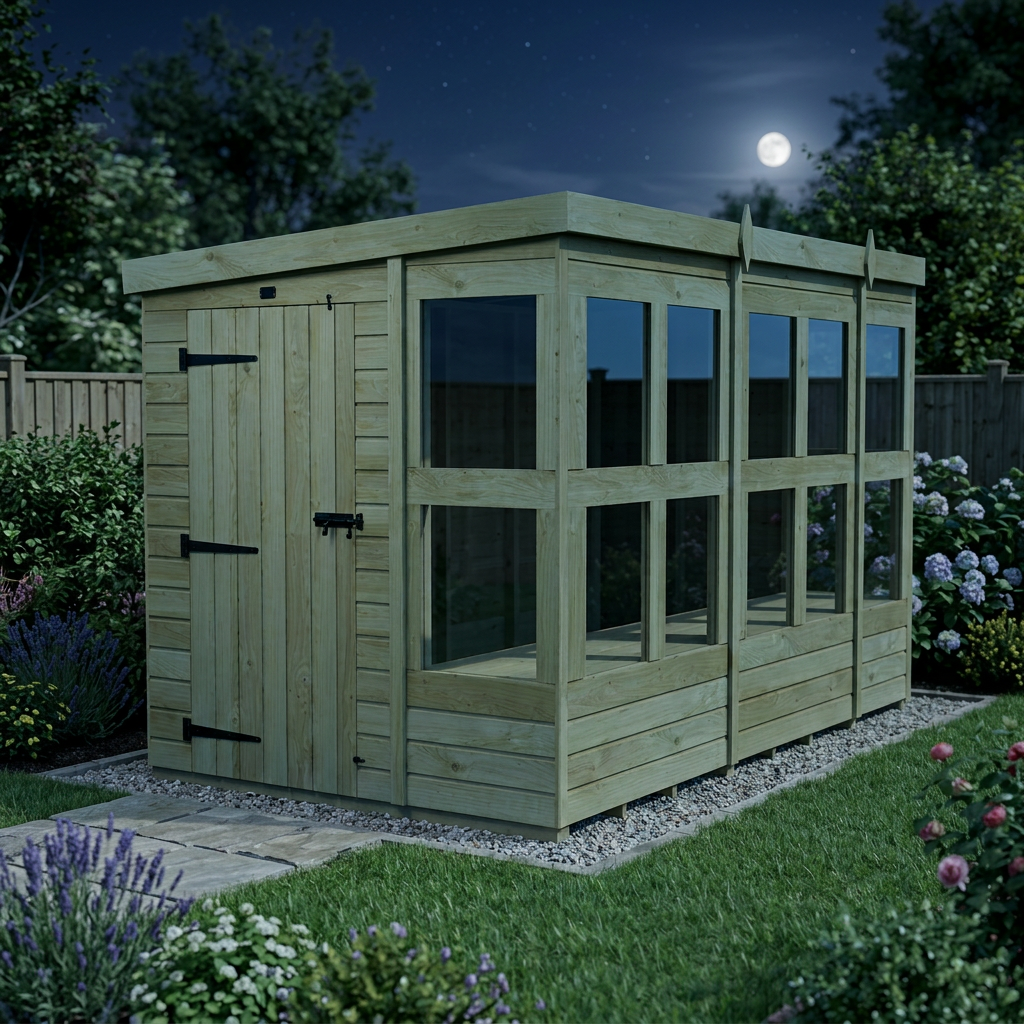 6 x 10 Pent Potting Shed