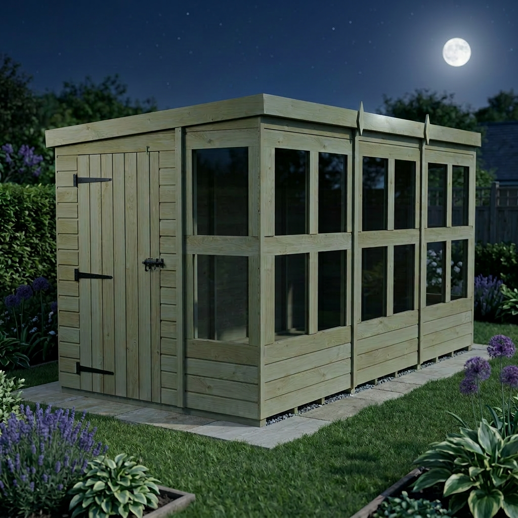 6 x 12 Pent Potting Shed