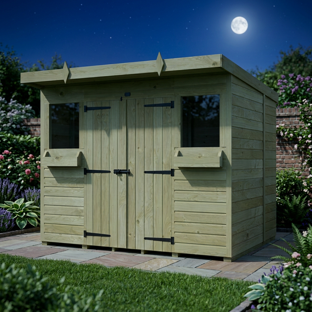 8 x 8 Pent Summer Shed