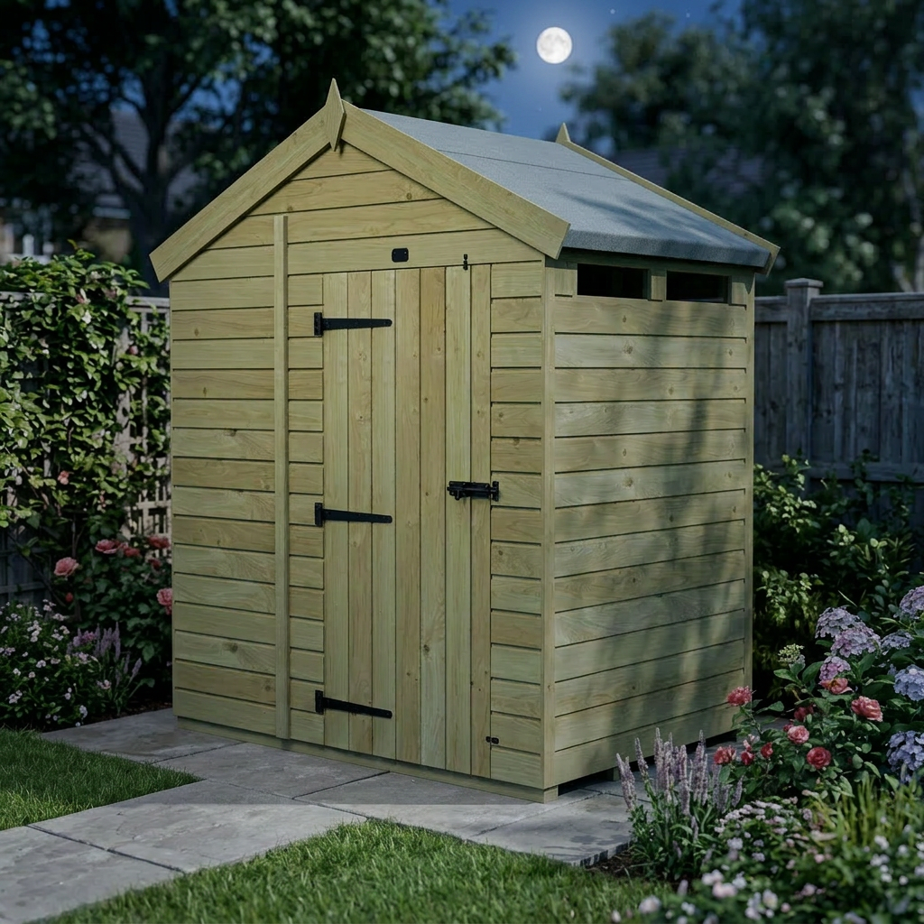 4 x 6  Apex Security Shed