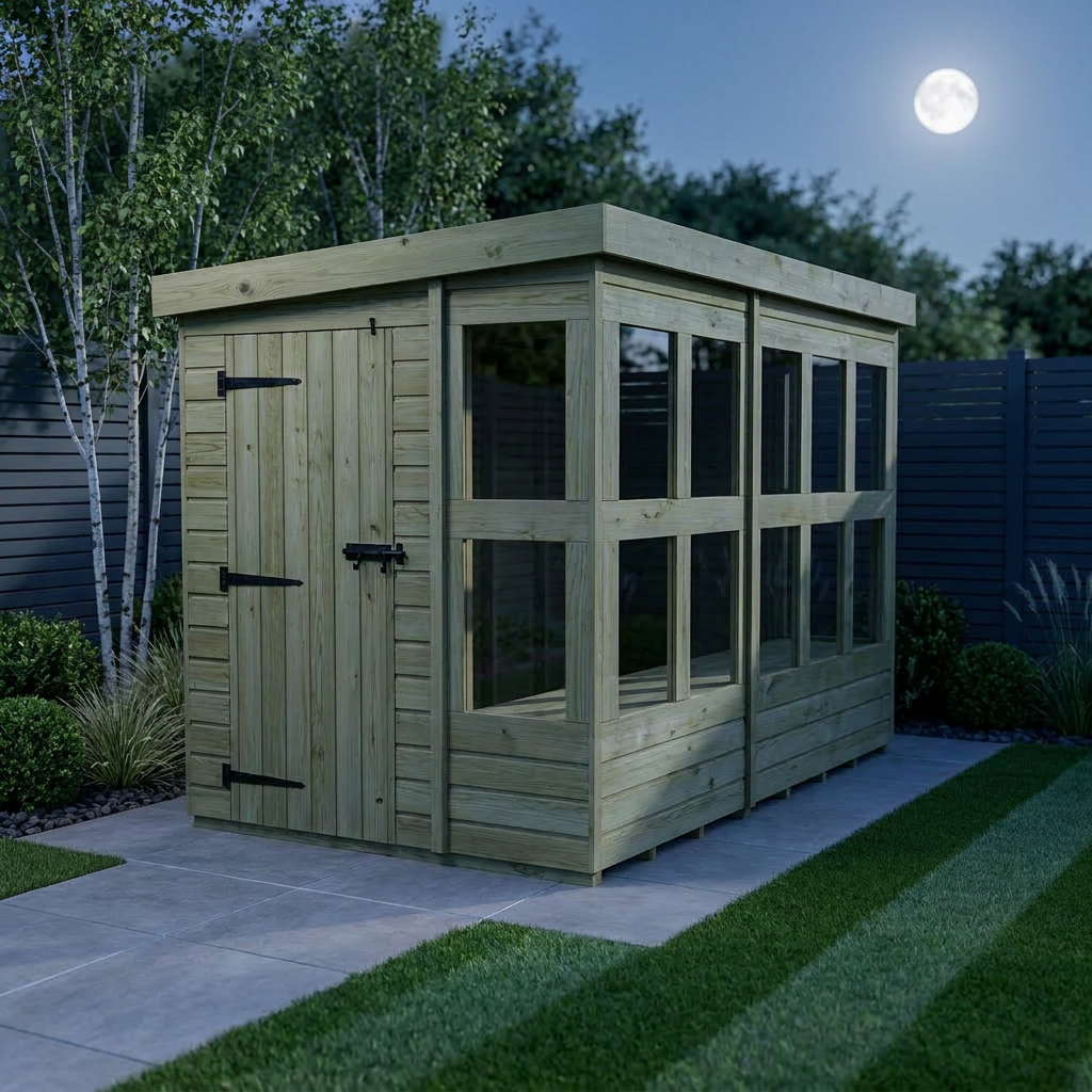 6 x 10 Pent Potting Shed