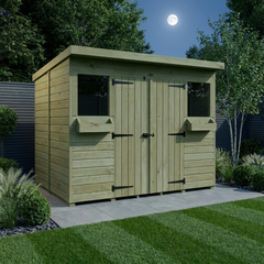 8 x 8 Pent Summer Shed