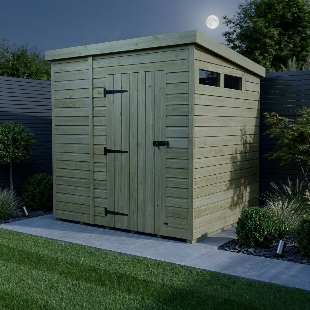 6 x 7 Security Pent Shed