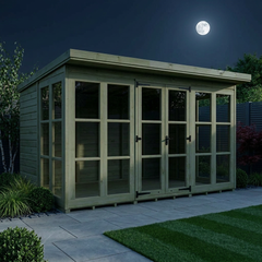 12 x 8 Georgian Window Pent Summer House