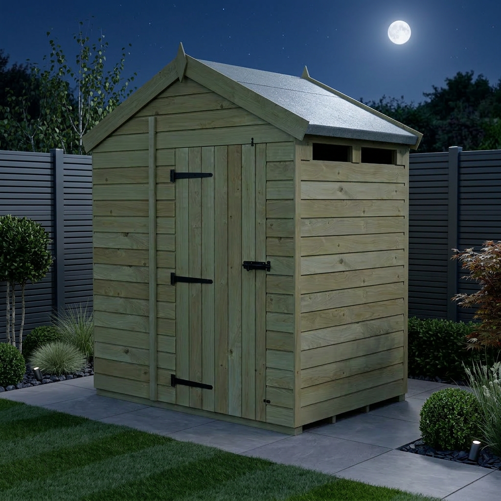 4 x 6  Apex Security Shed