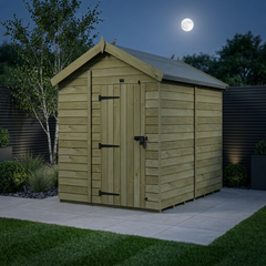 6 x 8 Apex Shed (Single Door, No Windows)