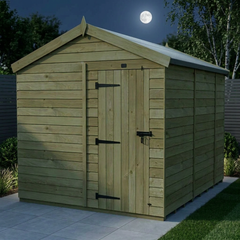 8 x 10 Apex Shed (Single Door, No Windows)
