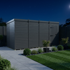 16x6 Pent Composite Shed (Single Door, No Windows)