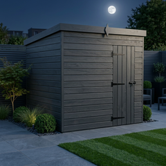 7x6 Pent Composite Shed (Single Door, No Windows)
