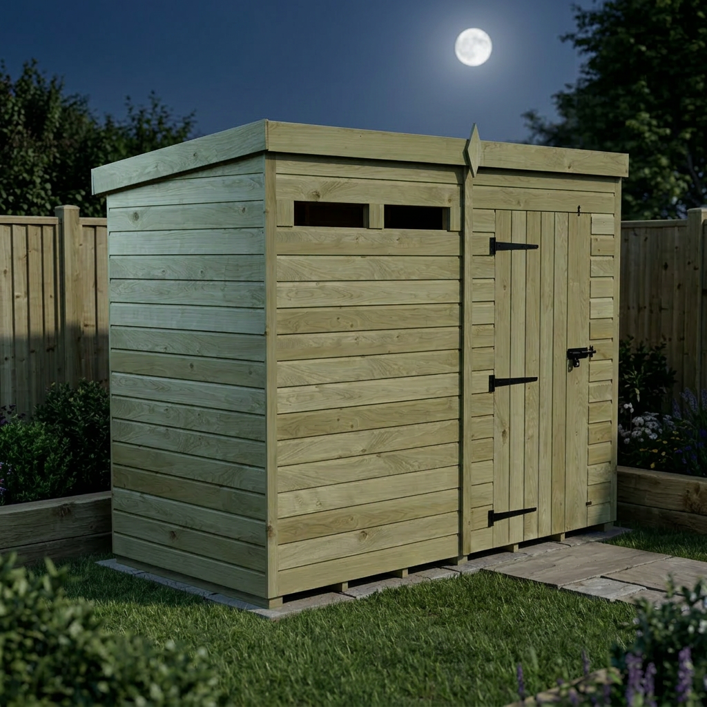 8 x 4 Security Pent Shed