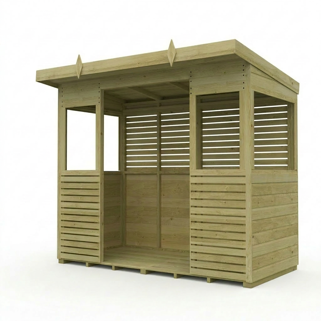 8 x 4 BBQ/Outdoor Kitchen Shelter