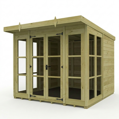 8 x 8 Georgian Window Pent Summer House