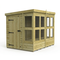 6 x 8 Pent Potting Shed