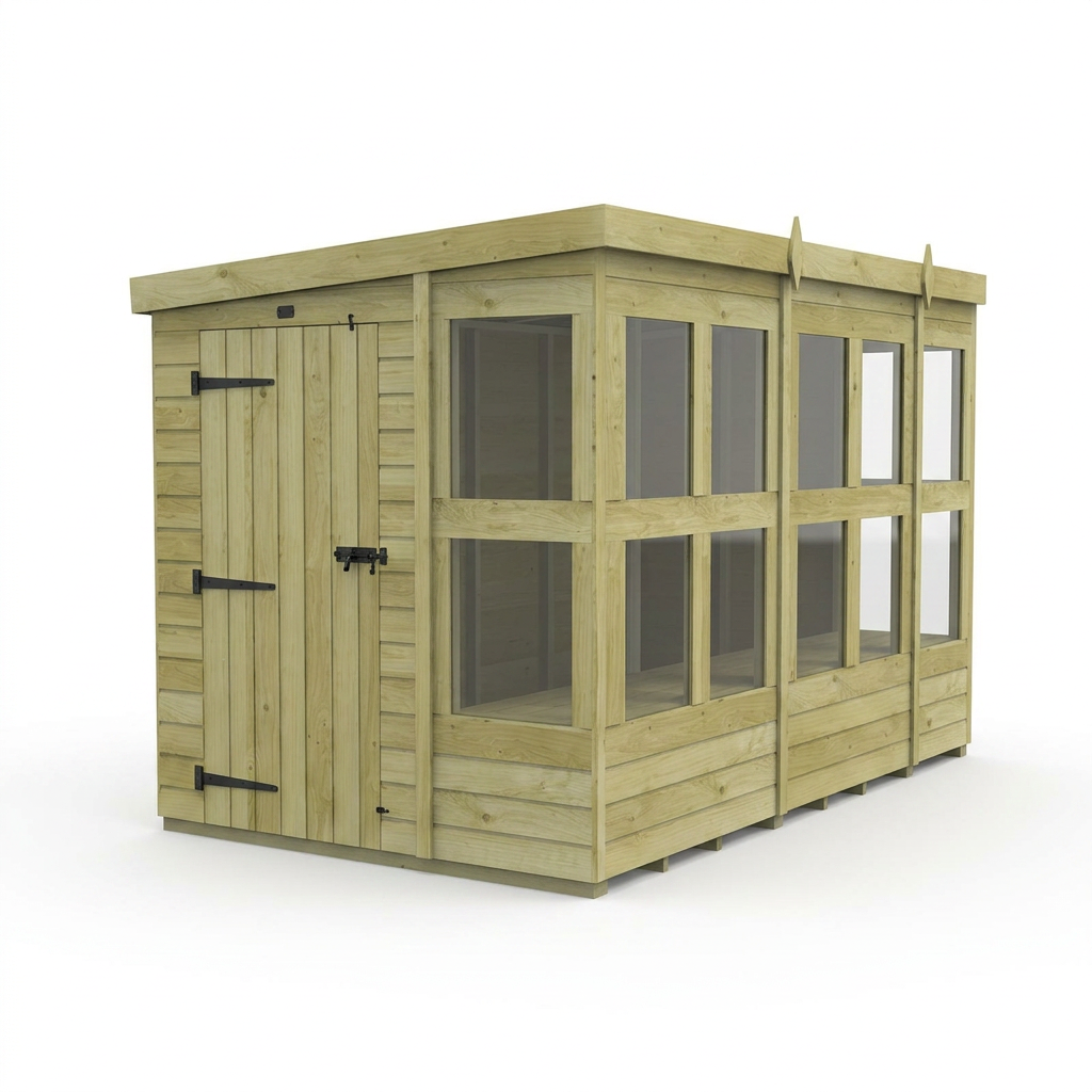 6 x 10 Pent Potting Shed