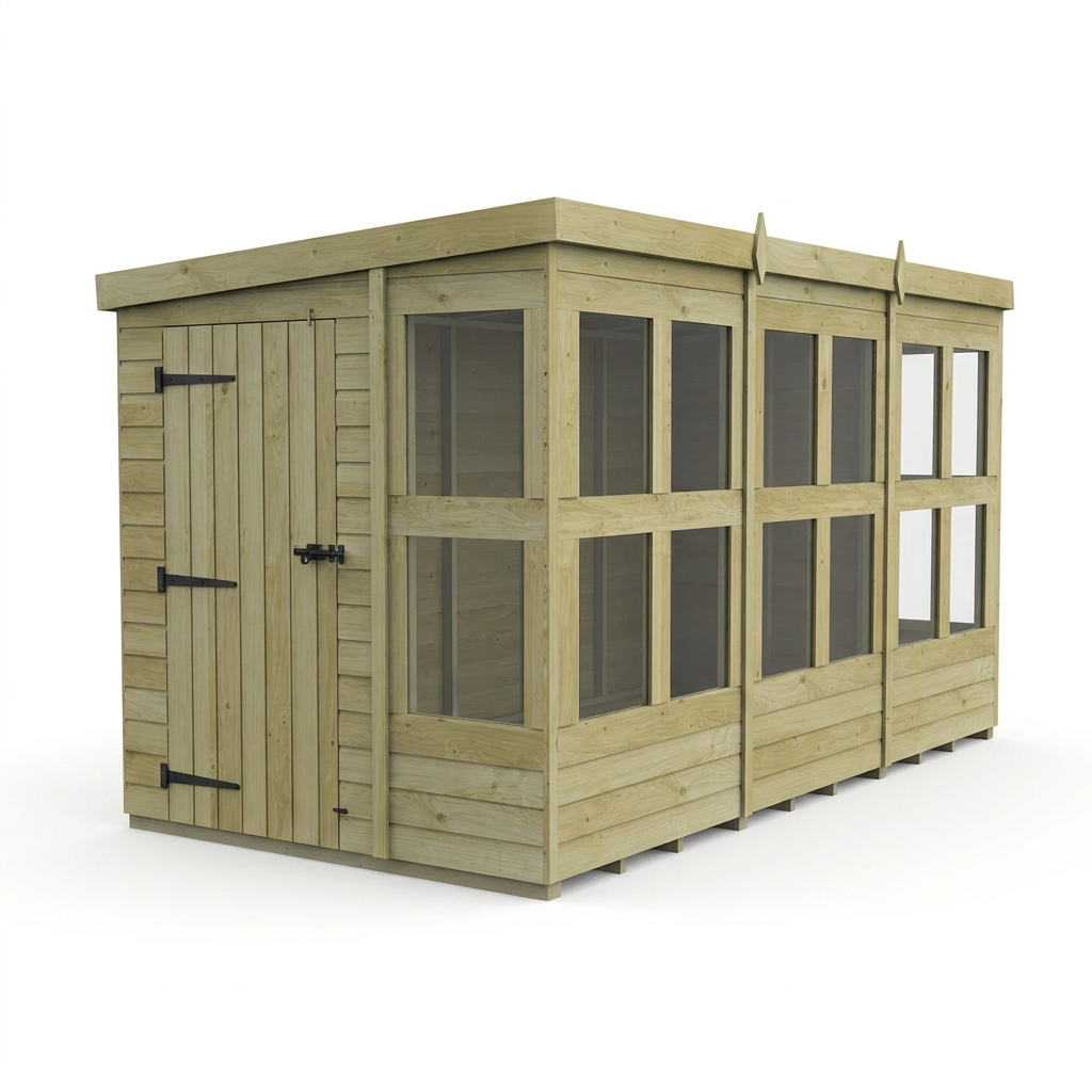 6 x 12 Pent Potting Shed