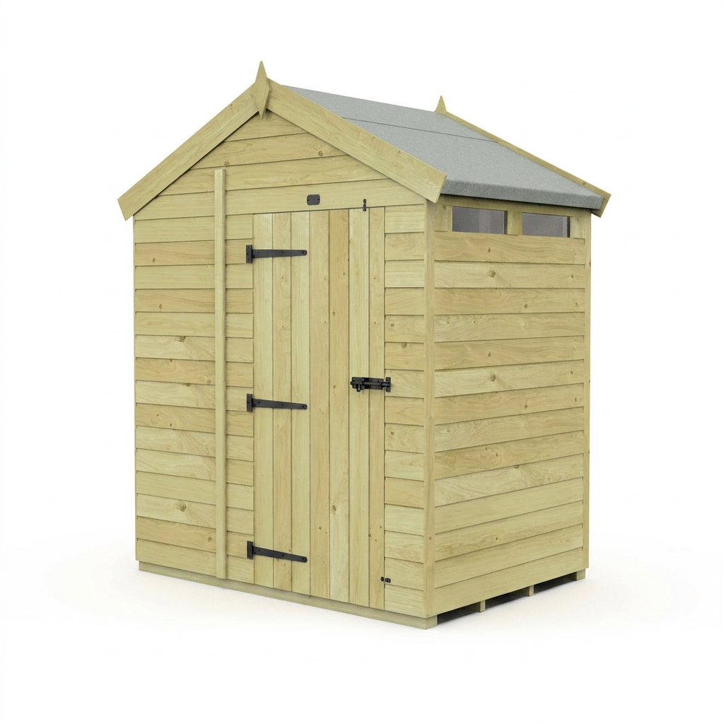 4 x 6  Apex Security Shed