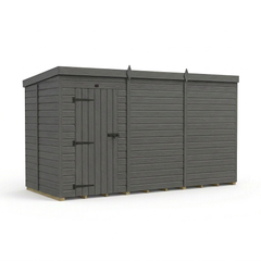 12x5 Pent Composite Shed (Single Door, No Windows)