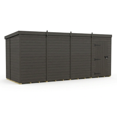 16x6 Pent Composite Shed (Single Door, No Windows)