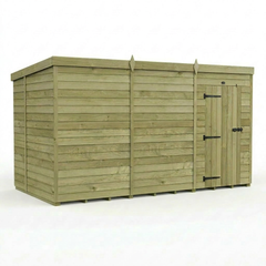 12 x 6 Pent Shed (Single Door, No Windows)