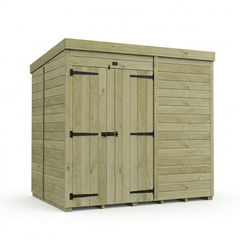 7 x 5 Pent Shed (Double Door, No Windows)