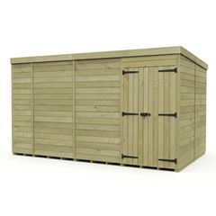 14 x 8 Pent Shed (Double Door, No Windows)
