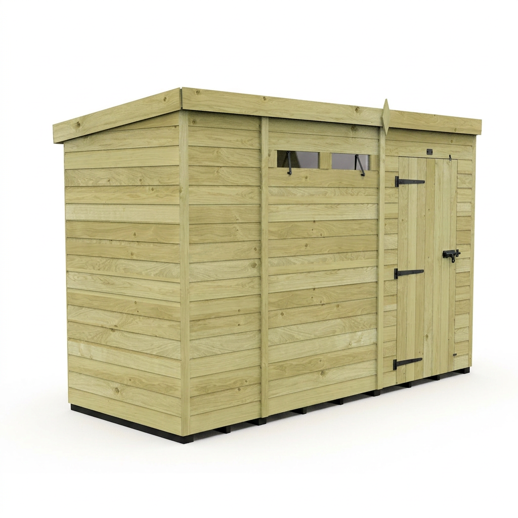 10 x 4 Security Pent Shed
